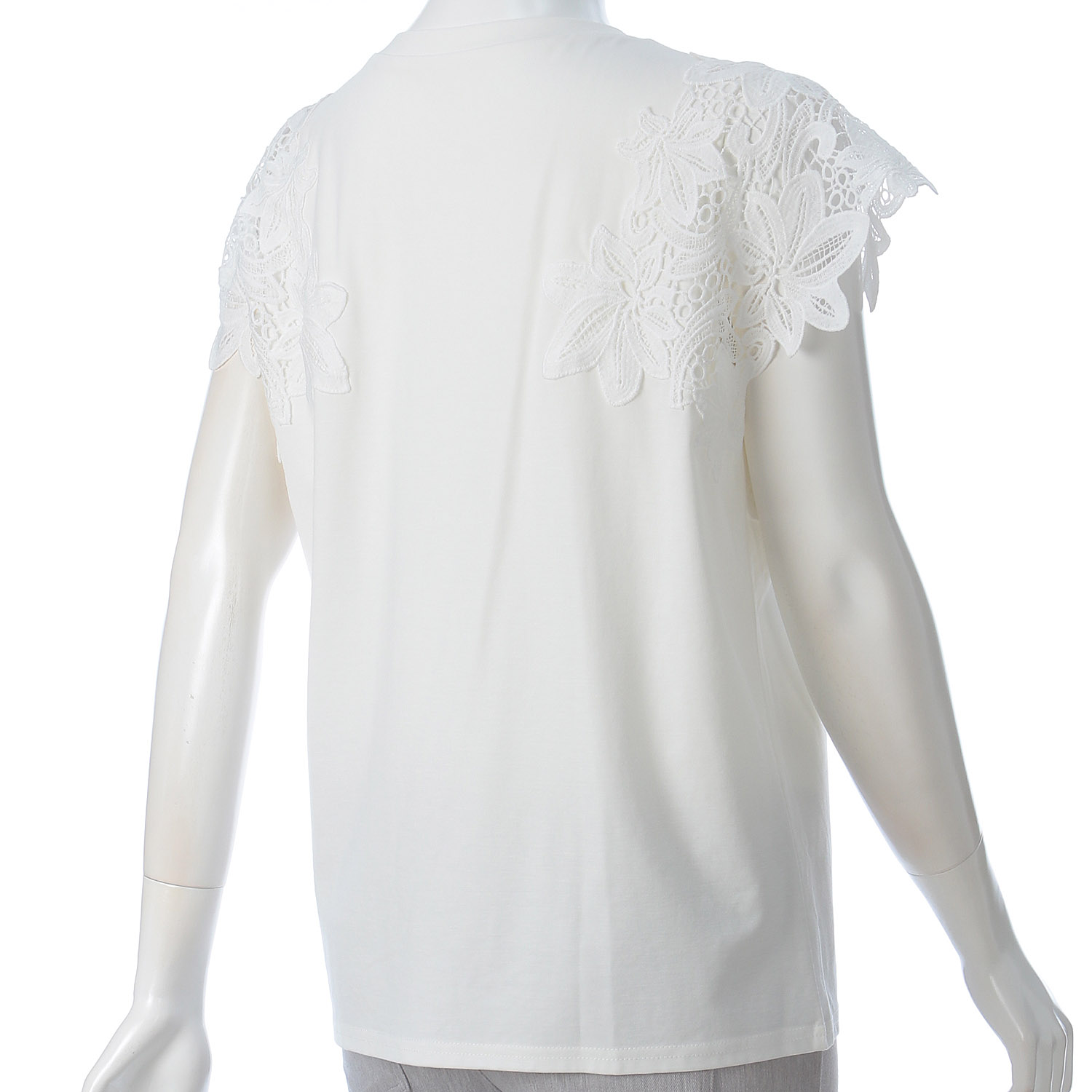 レース使いフレンチ袖プルオーバー - 画像5