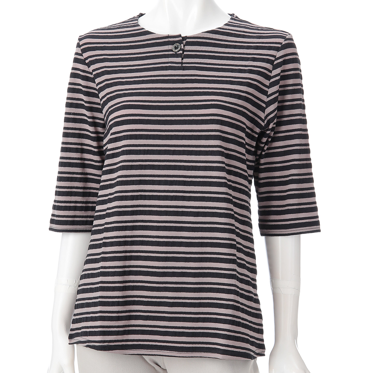 サッカーボーダー1つボタンヘンリーネックカットソー - 画像2