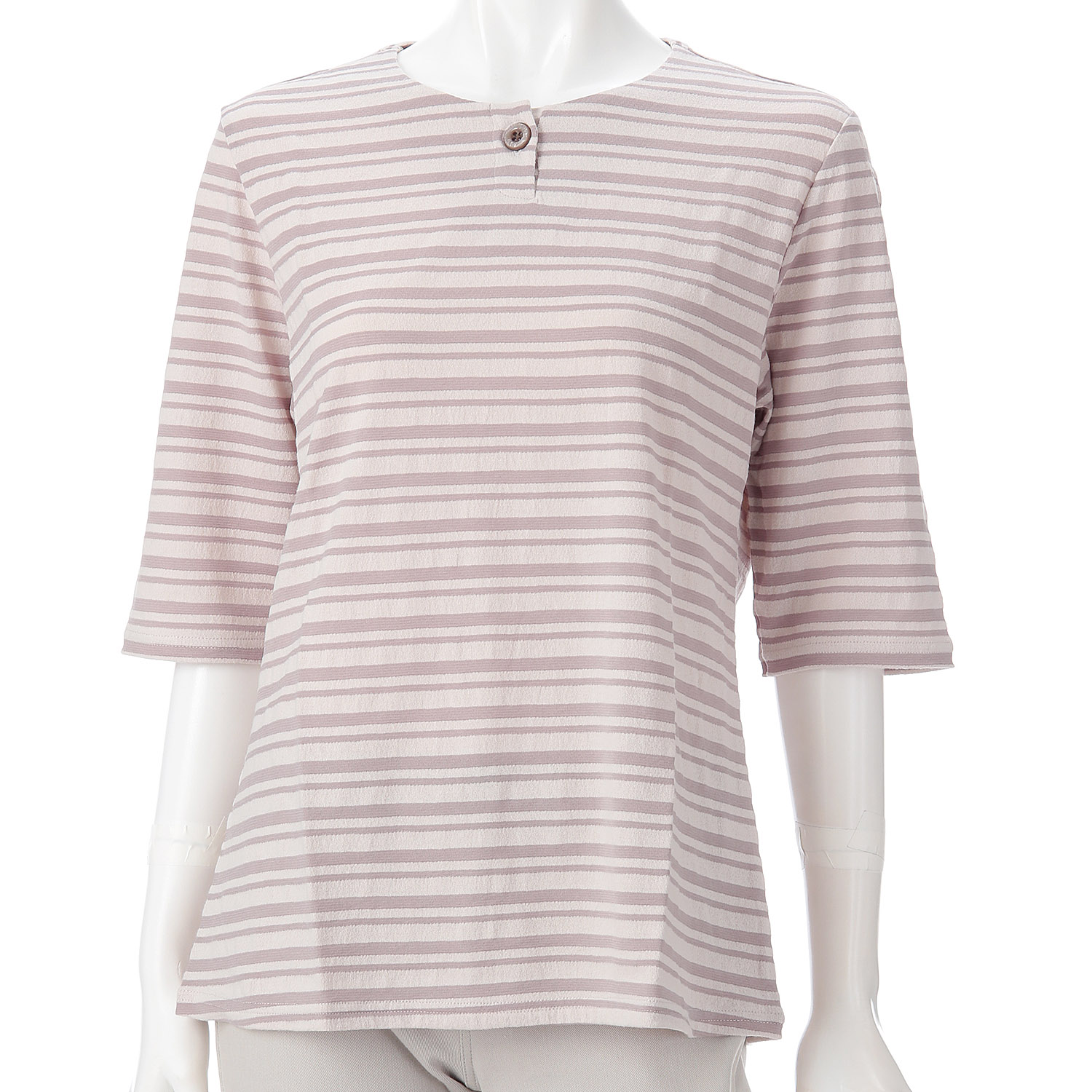 サッカーボーダー1つボタンヘンリーネックカットソー - 画像3