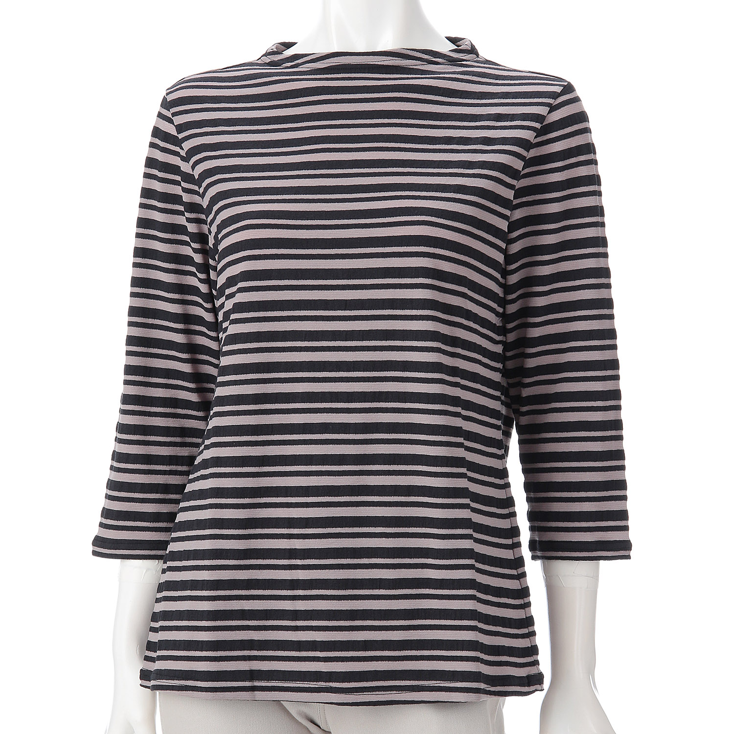 サッカーマルチボーダーボトルネックカットソー - 画像2