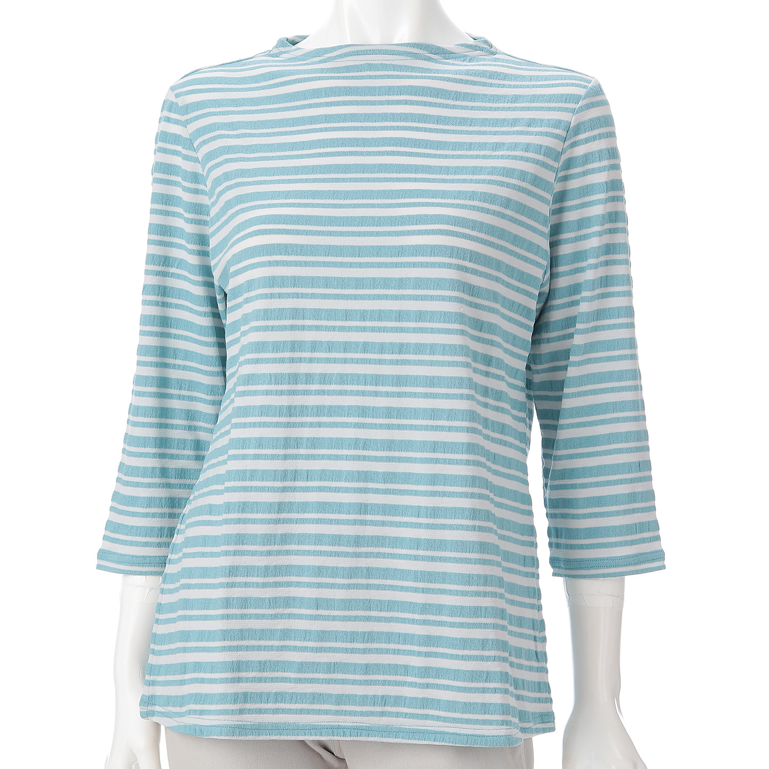 サッカーマルチボーダーボトルネックカットソー - 画像9