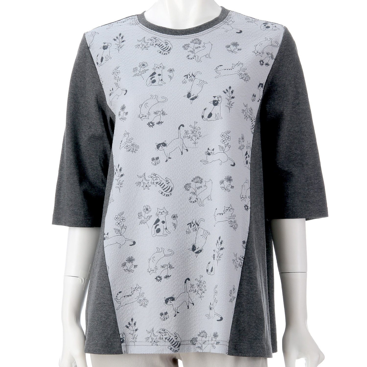 天竺ネコ切替プルオーバー