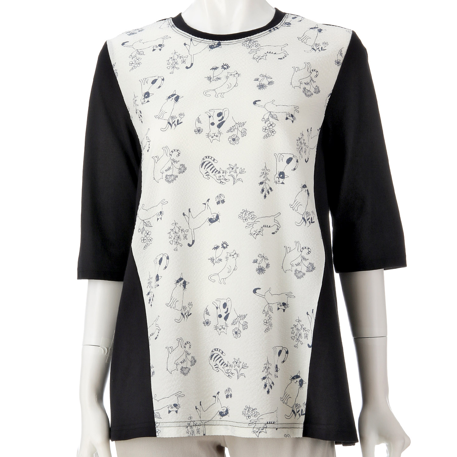 天竺ネコ切替プルオーバー