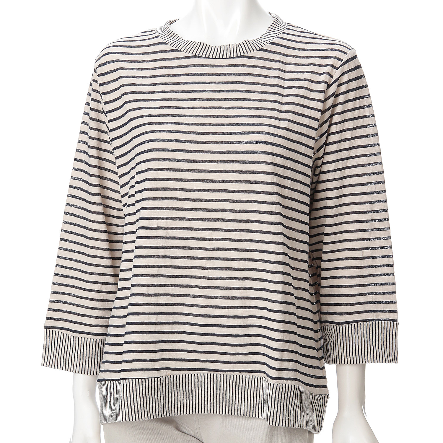 ボーダー七分袖Tシャツ - 画像3