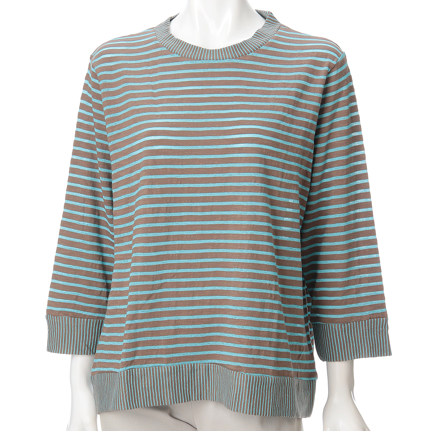 ボーダー七分袖Tシャツ - 画像4