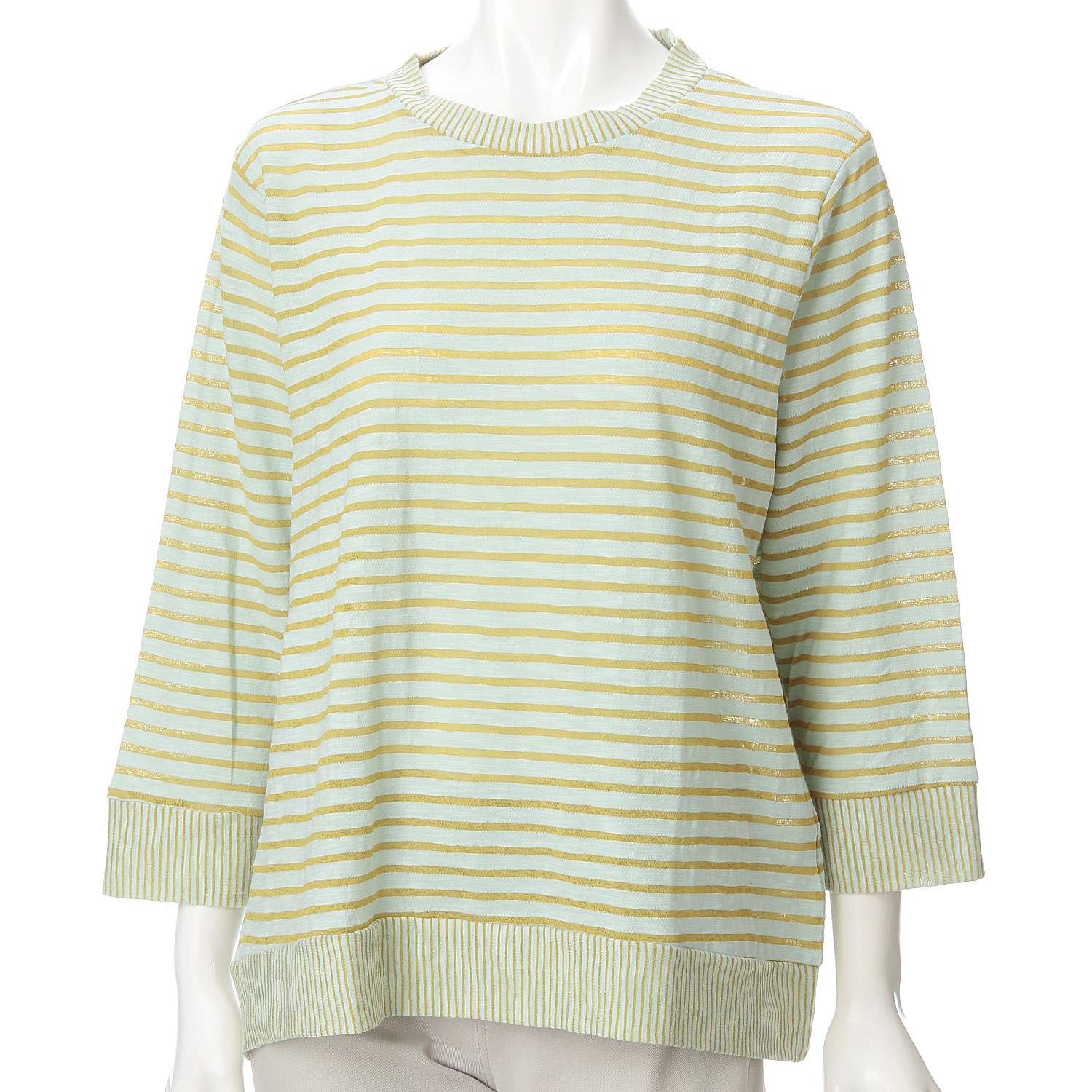 ボーダー七分袖Tシャツ - 画像6