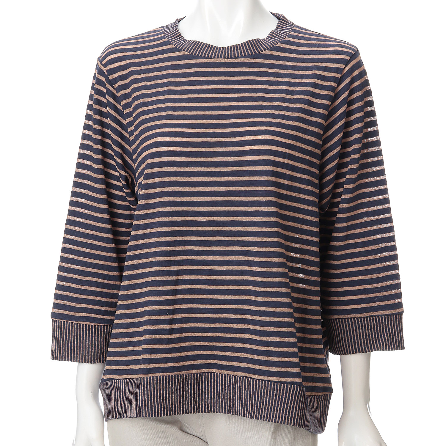 ボーダー七分袖Tシャツ - 画像9