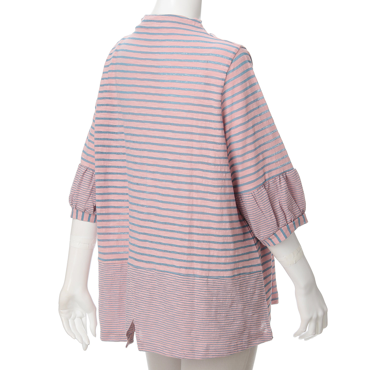 ボーダー五分袖Tシャツ - 画像6