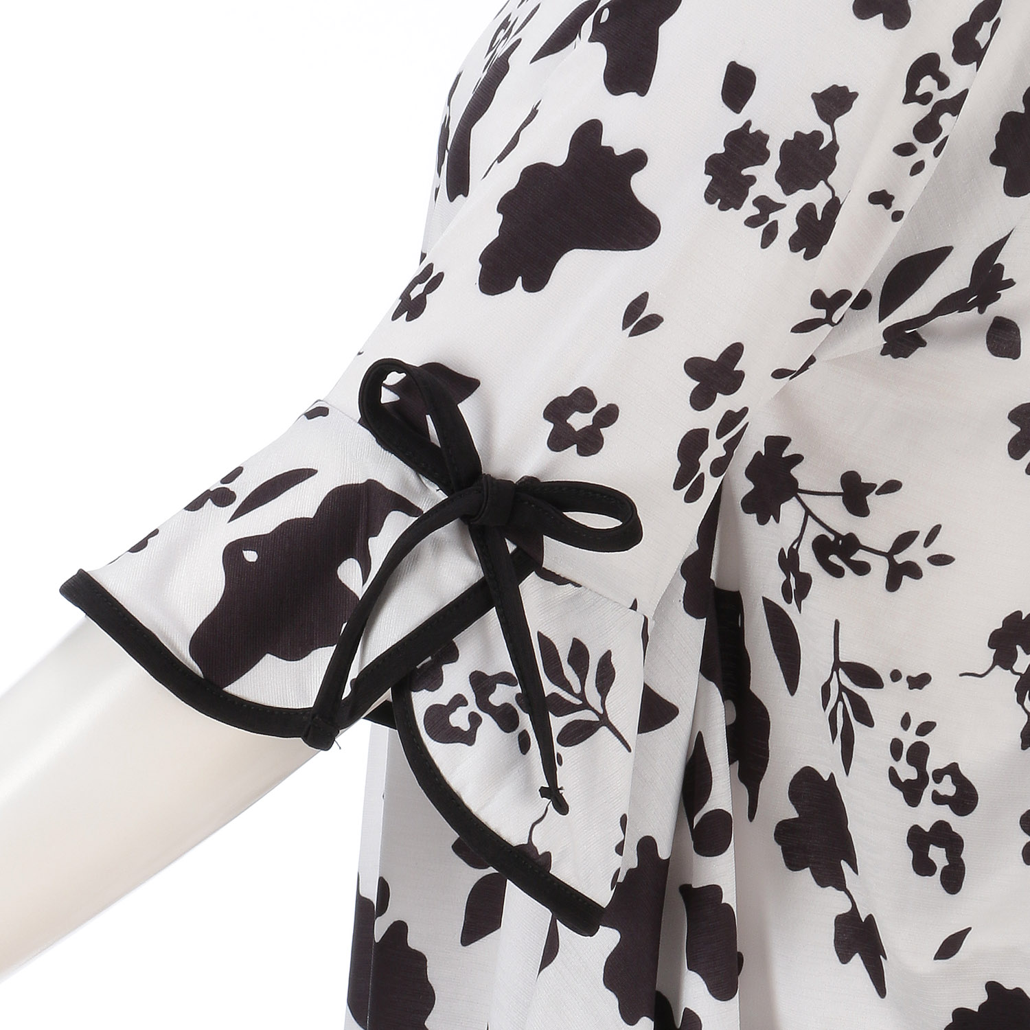 袖リボンプリントチュニック - 画像5