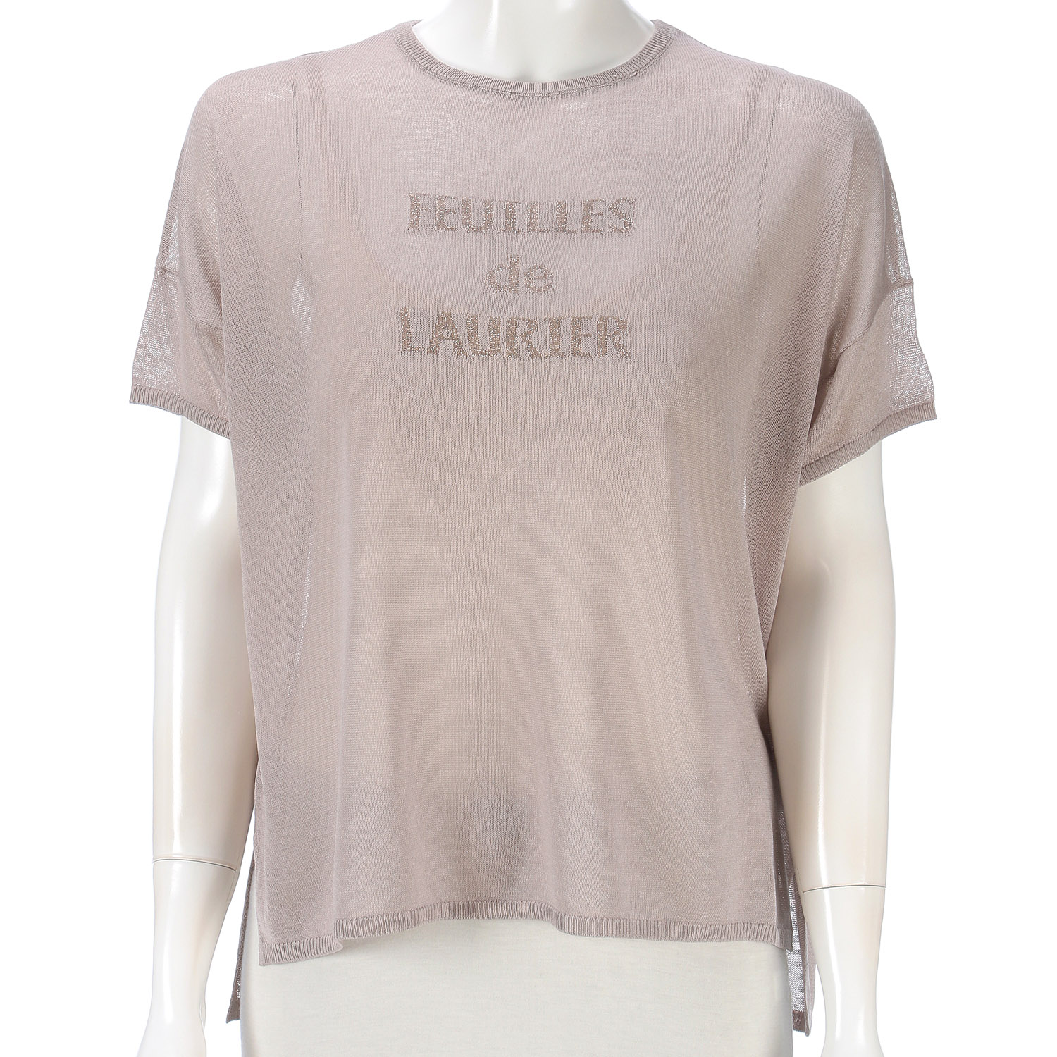 英字ショート丈フレンチプルオーバー