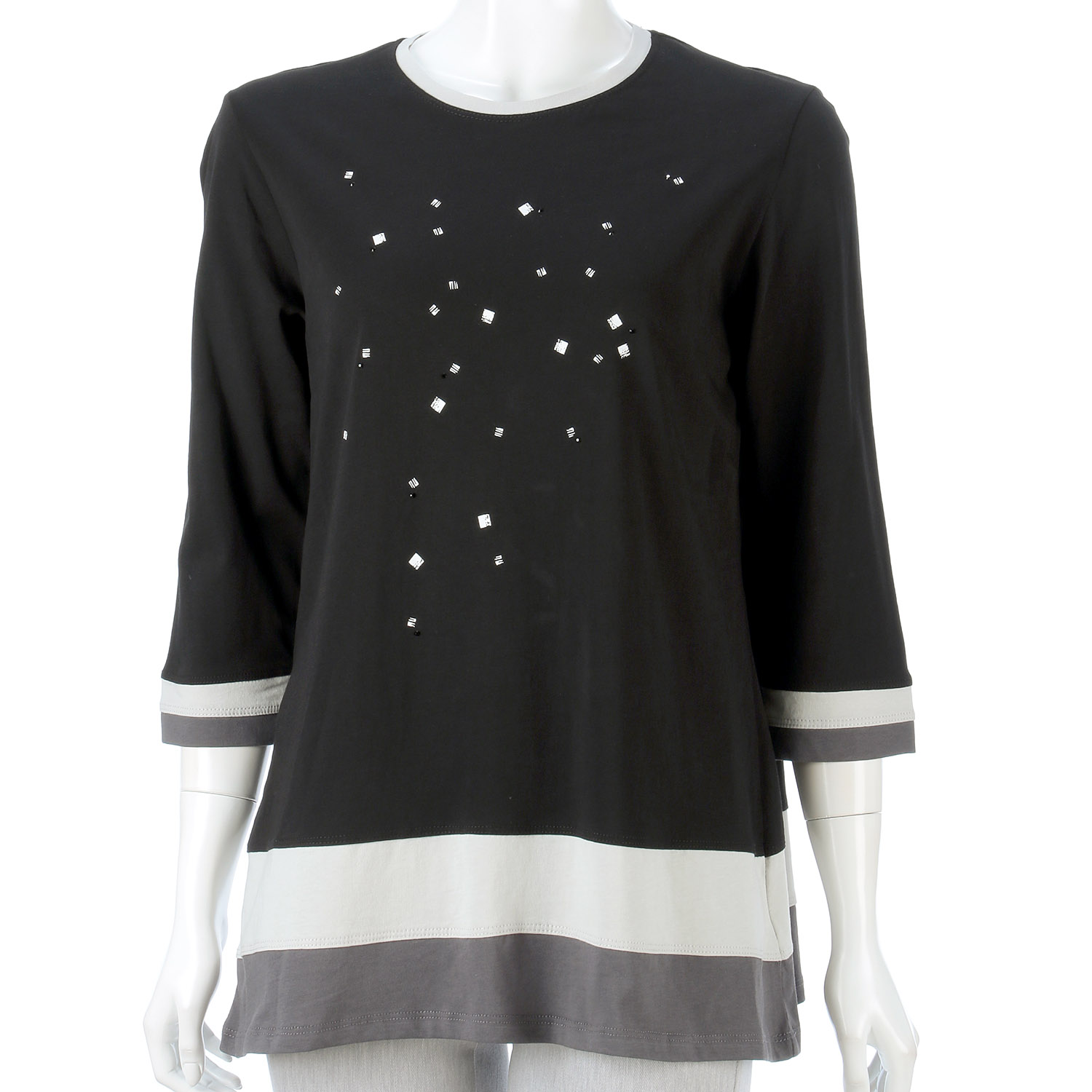 プリント配色チュニック - 画像3