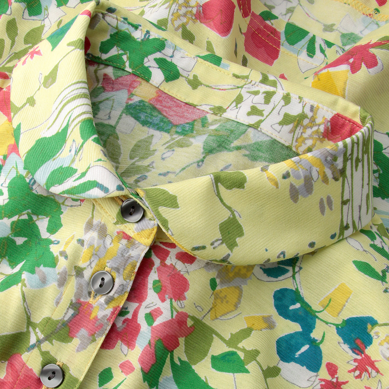 カラフルプリント総柄台付きポロシャツ - 画像5