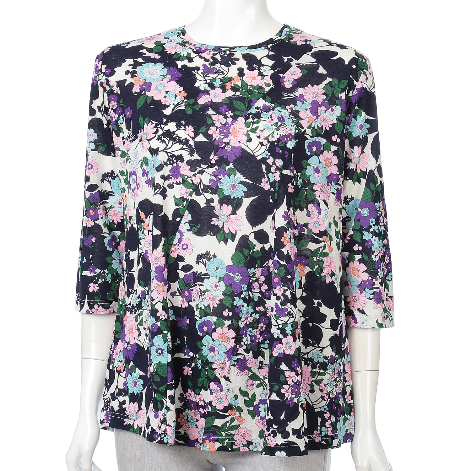 花柄プリントチュニック - 画像4