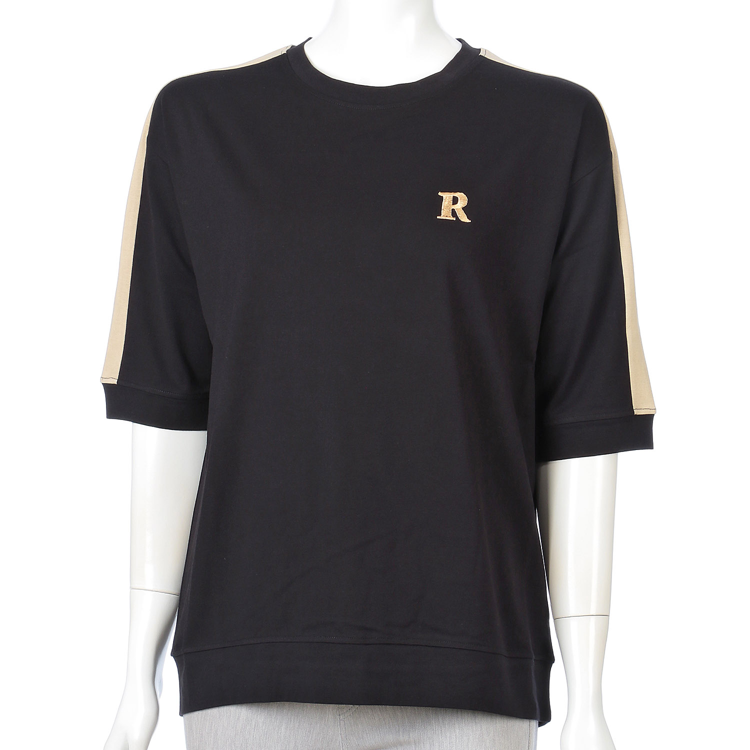 R刺繍肩配色プルオーバー - 画像2