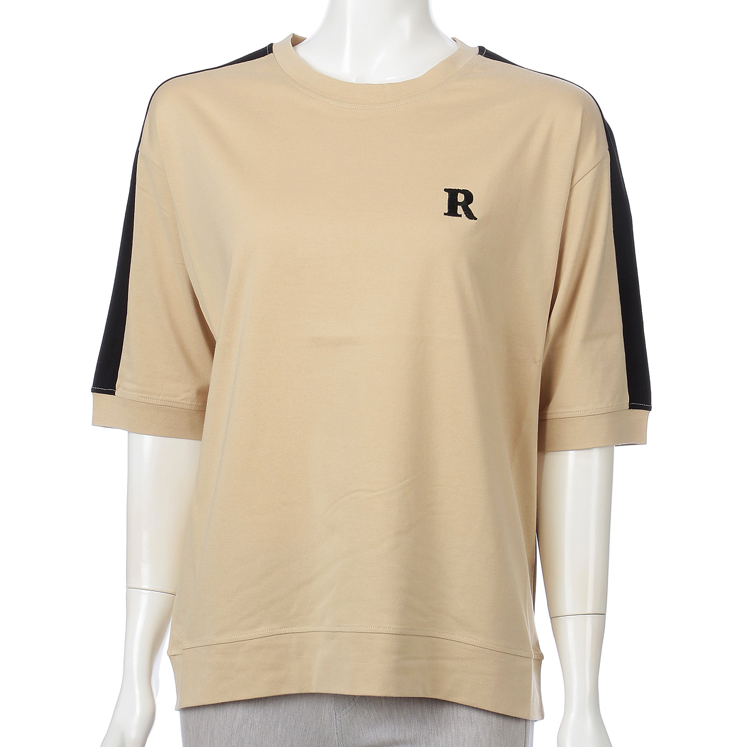 R刺繍肩配色プルオーバー - 画像3