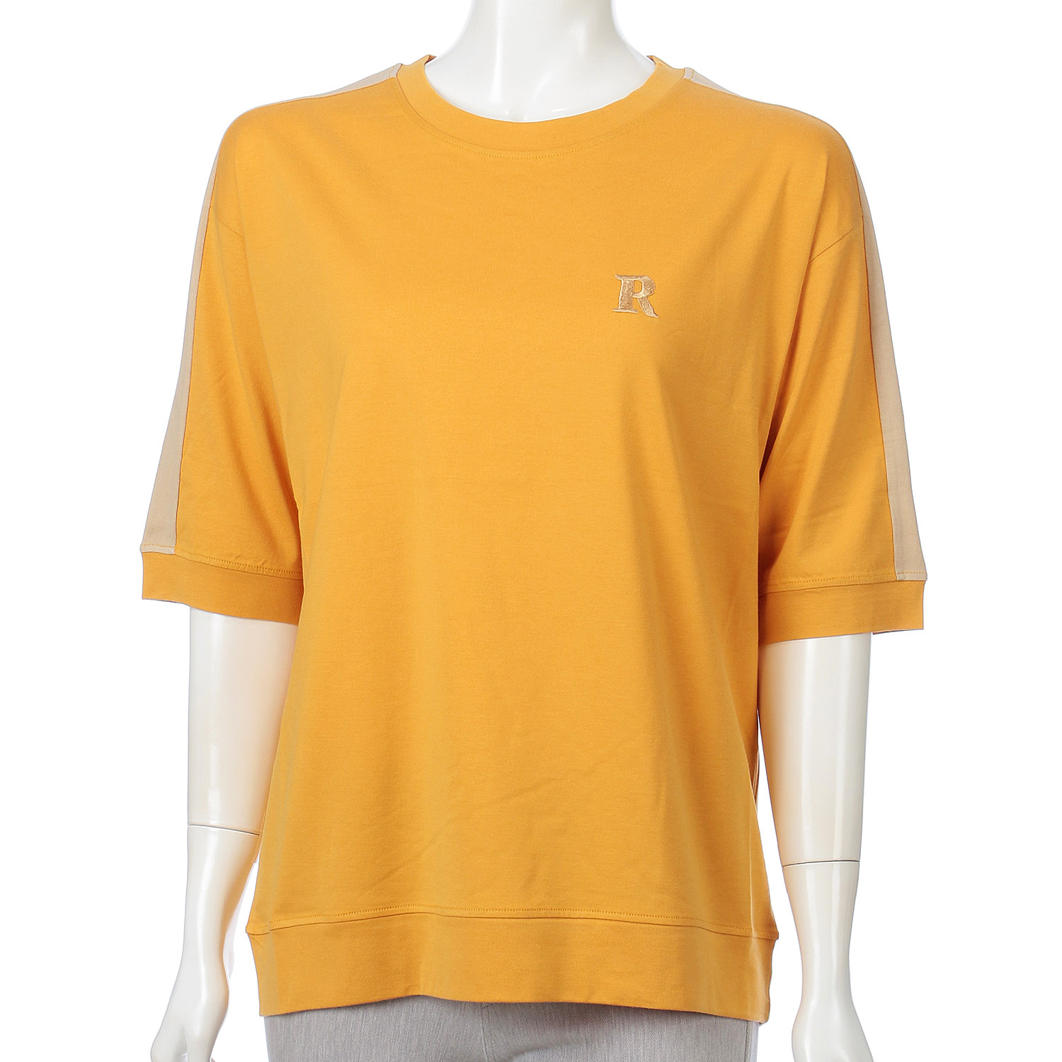 R刺繍肩配色プルオーバー - 画像1