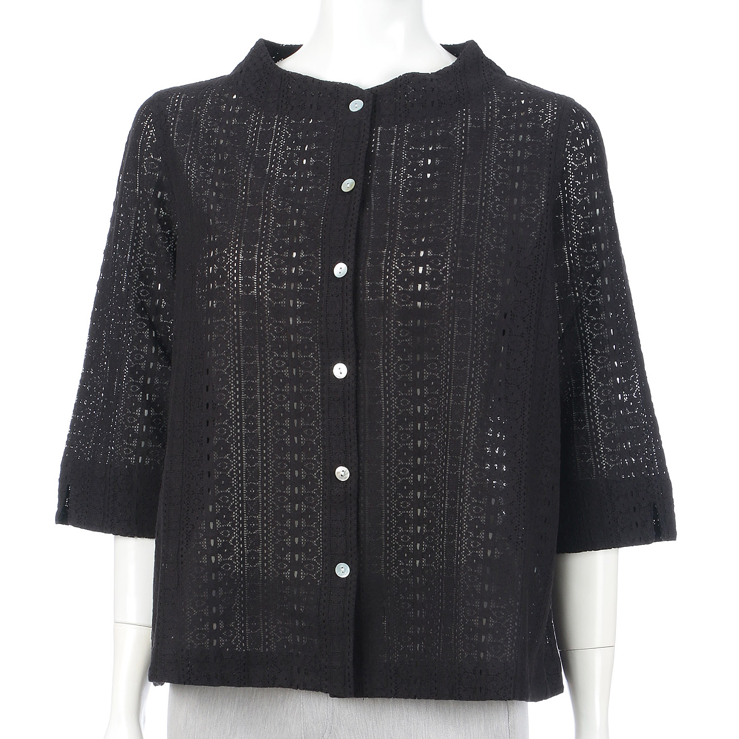 インディゴ レースハオリブラウス - 画像2