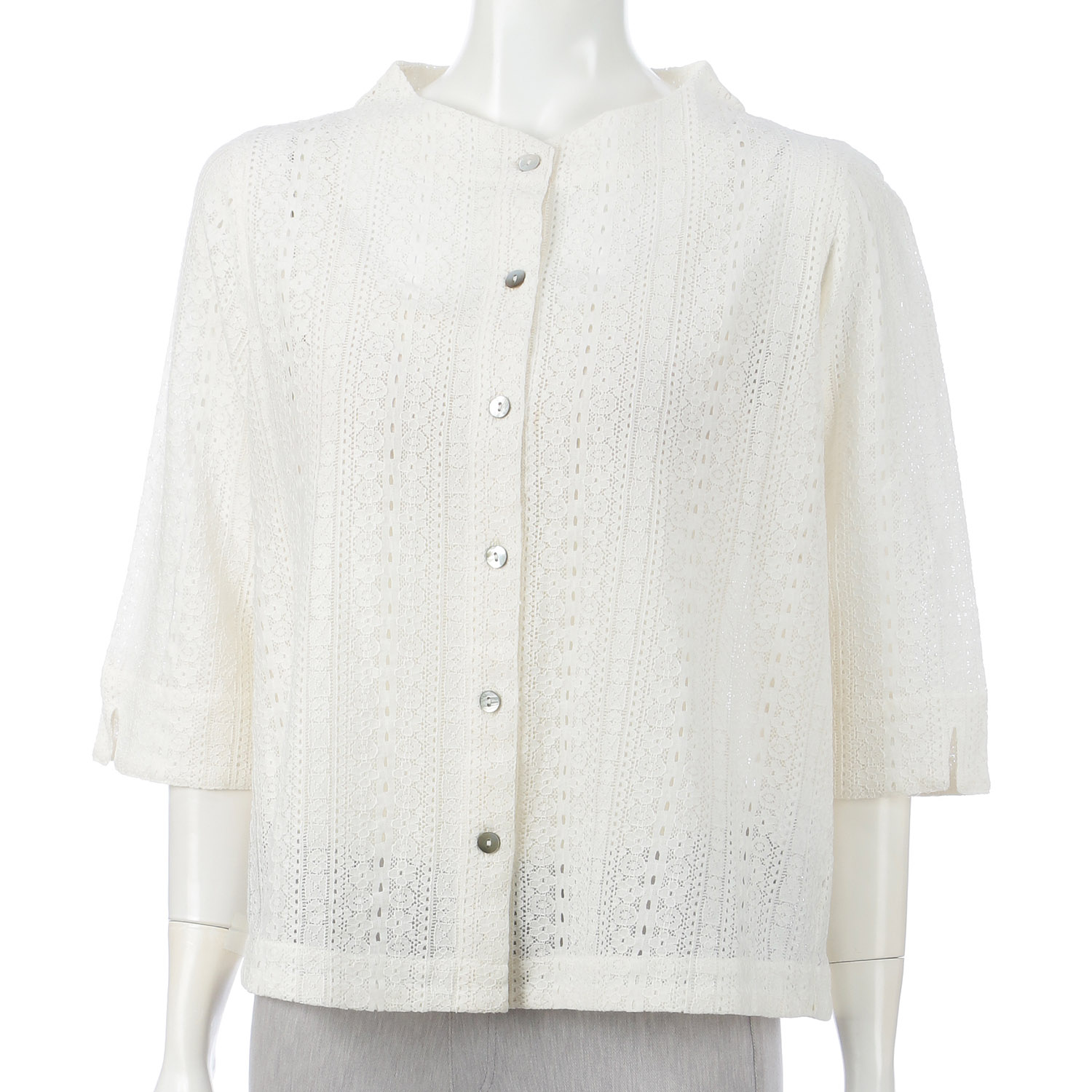 インディゴ レースハオリブラウス