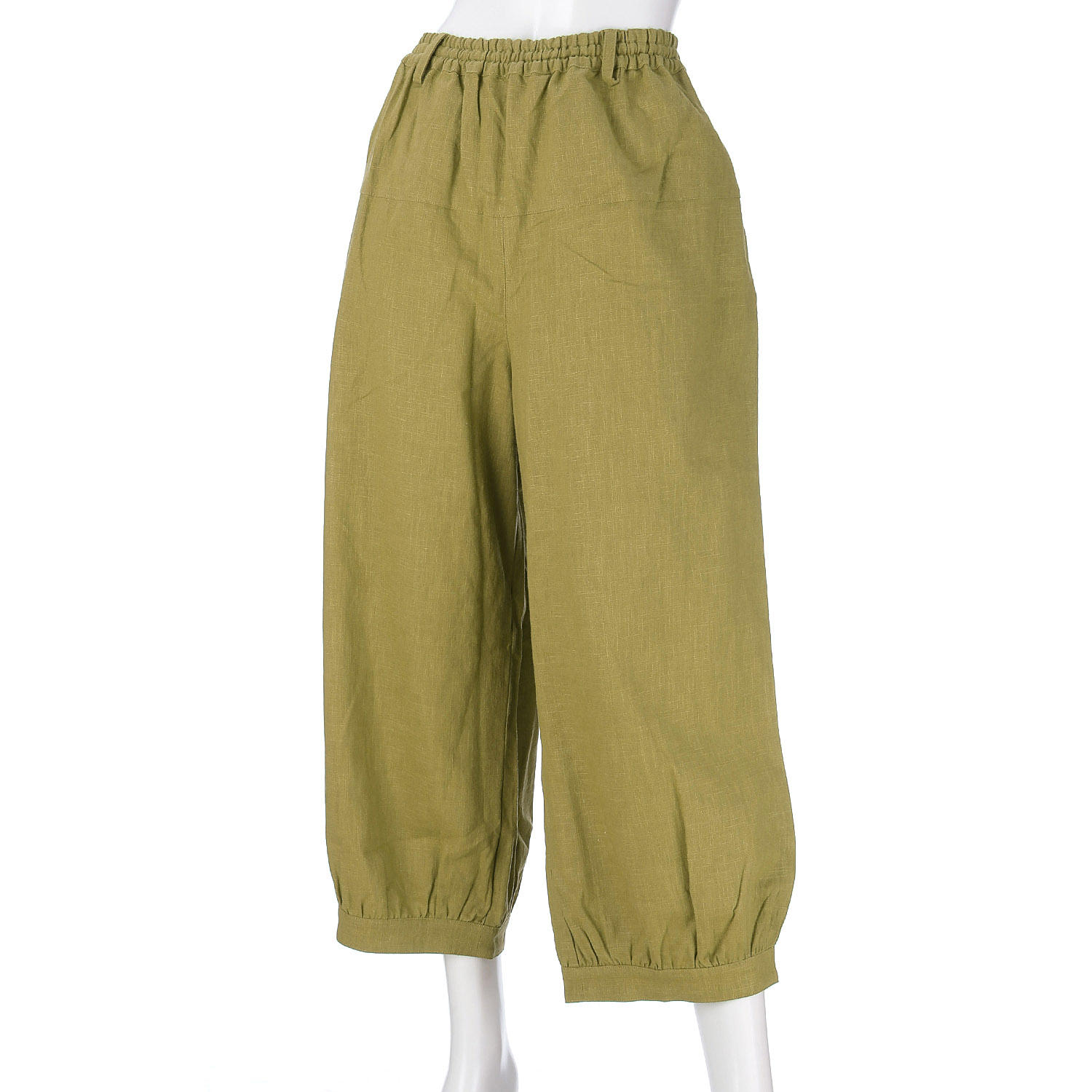 インディゴ 綿麻コクーンパンツ - 画像14