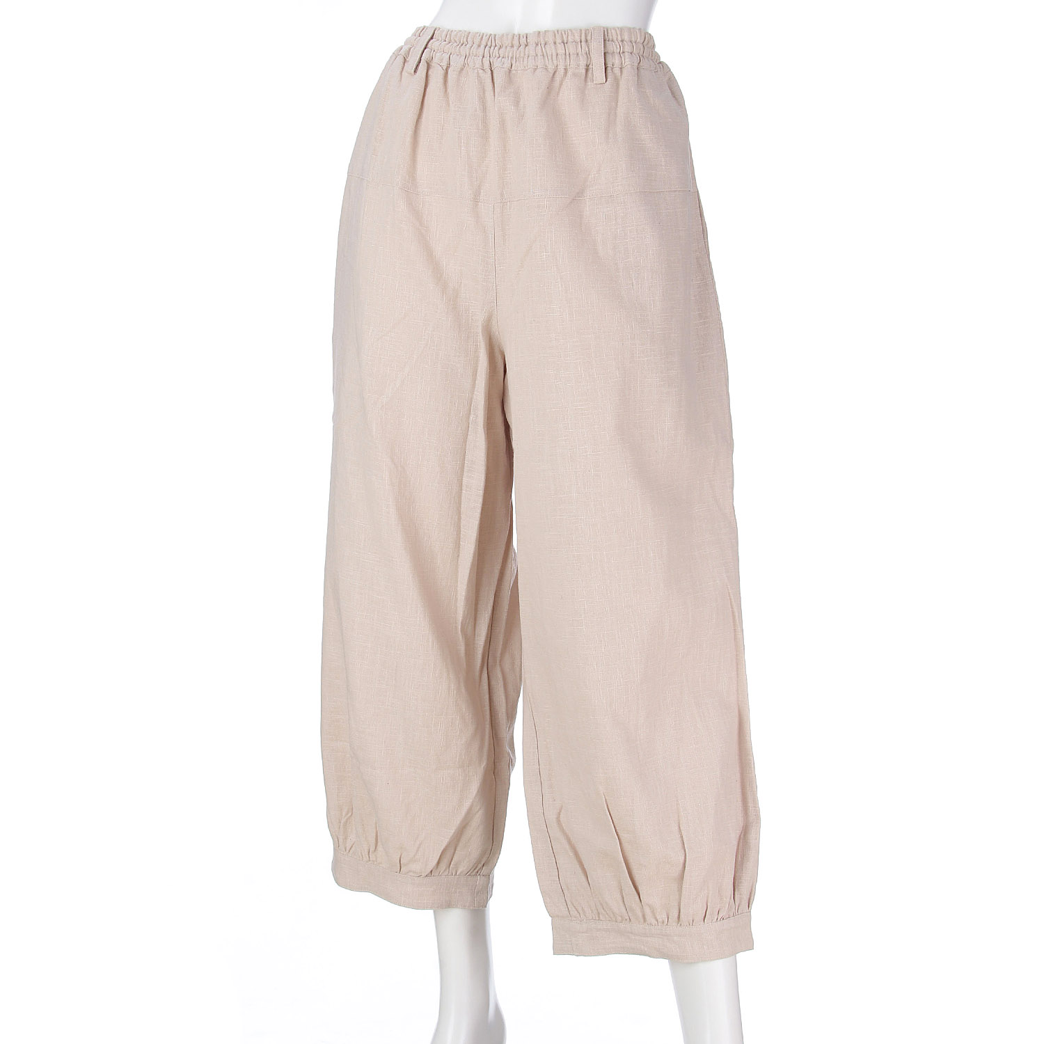 インディゴ 綿麻コクーンパンツ - 画像10