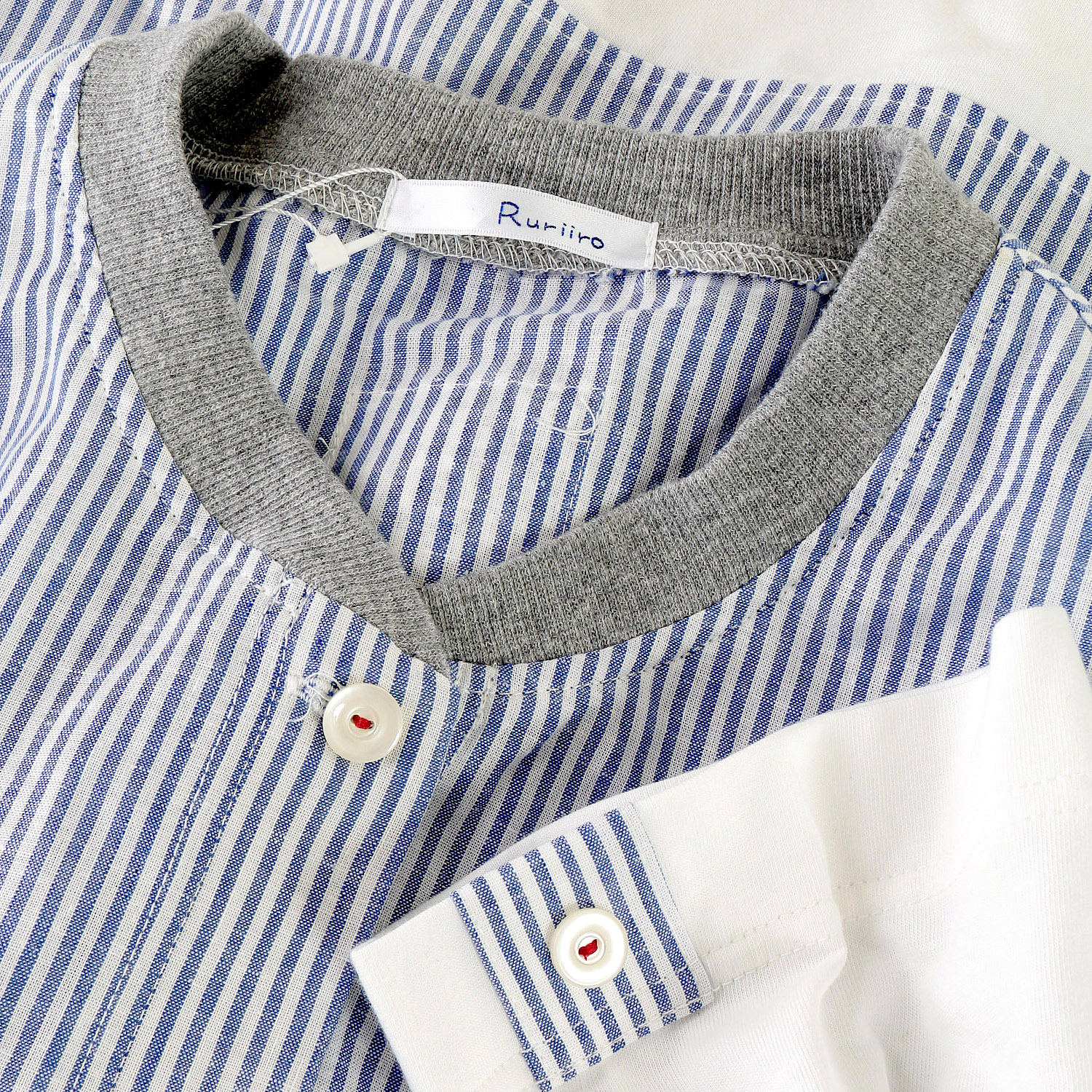 【ETONET限定】アトリエ雅 異素材配色ブラウス - 画像6