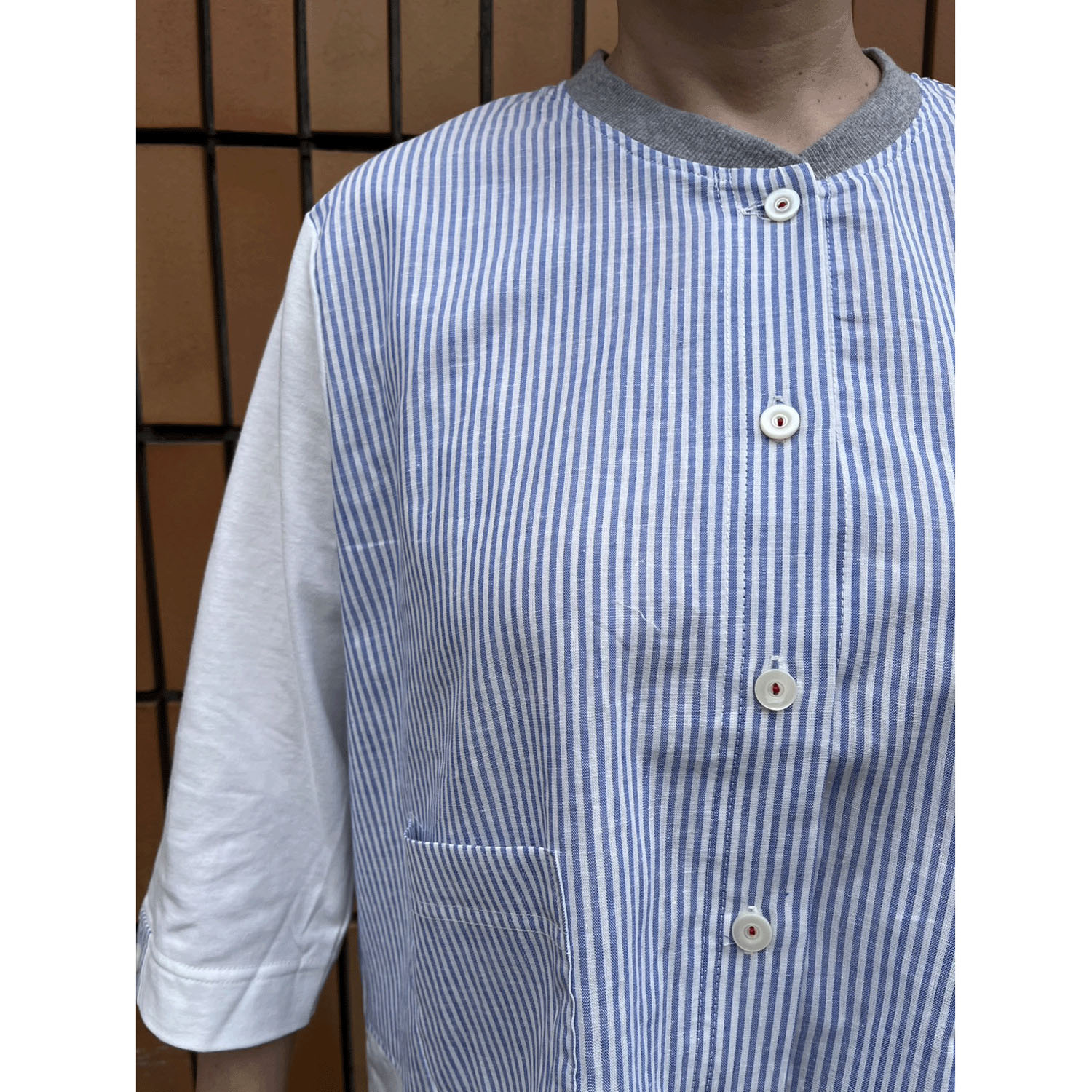 【ETONET限定】アトリエ雅 異素材配色ブラウス - 画像9