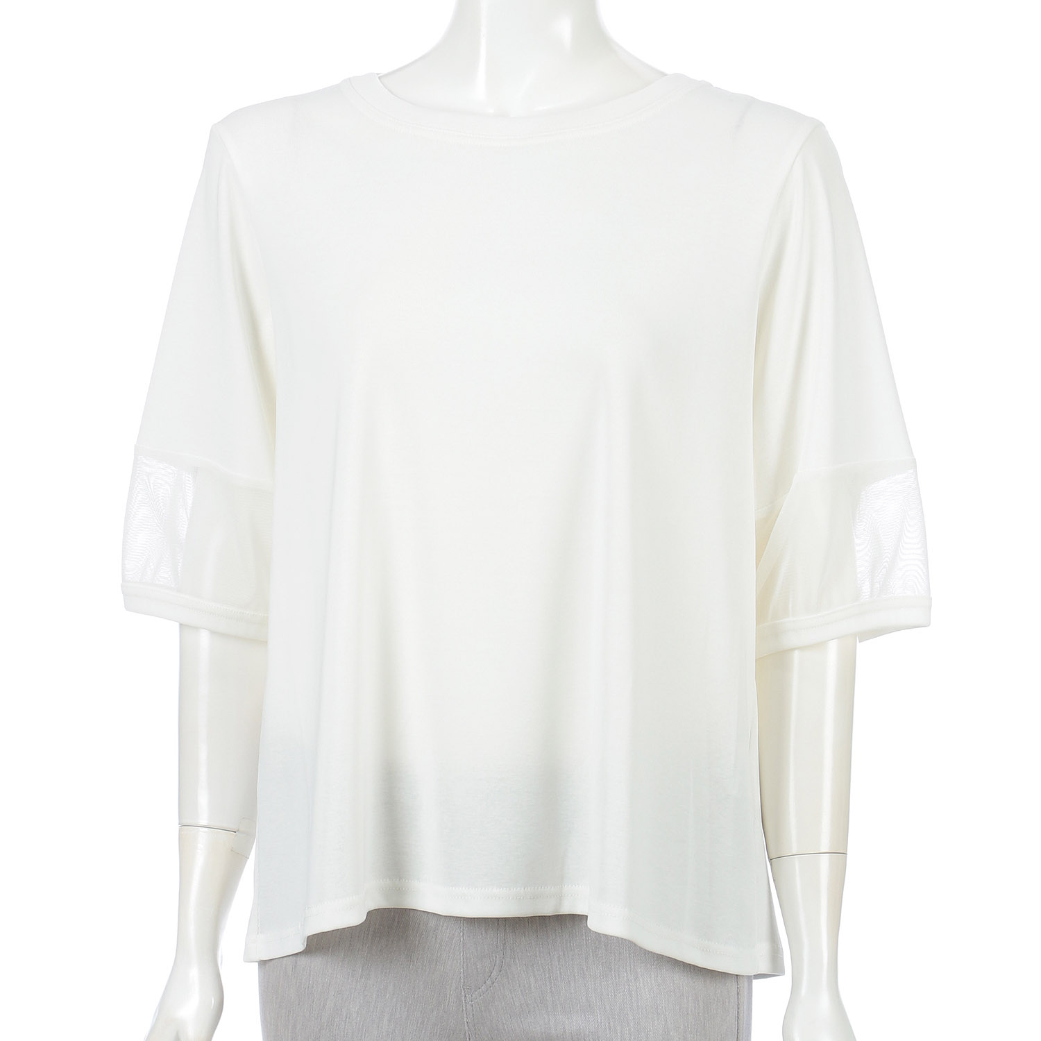 アトリエ雅 異素材配色カットソープルオーバー - 画像11