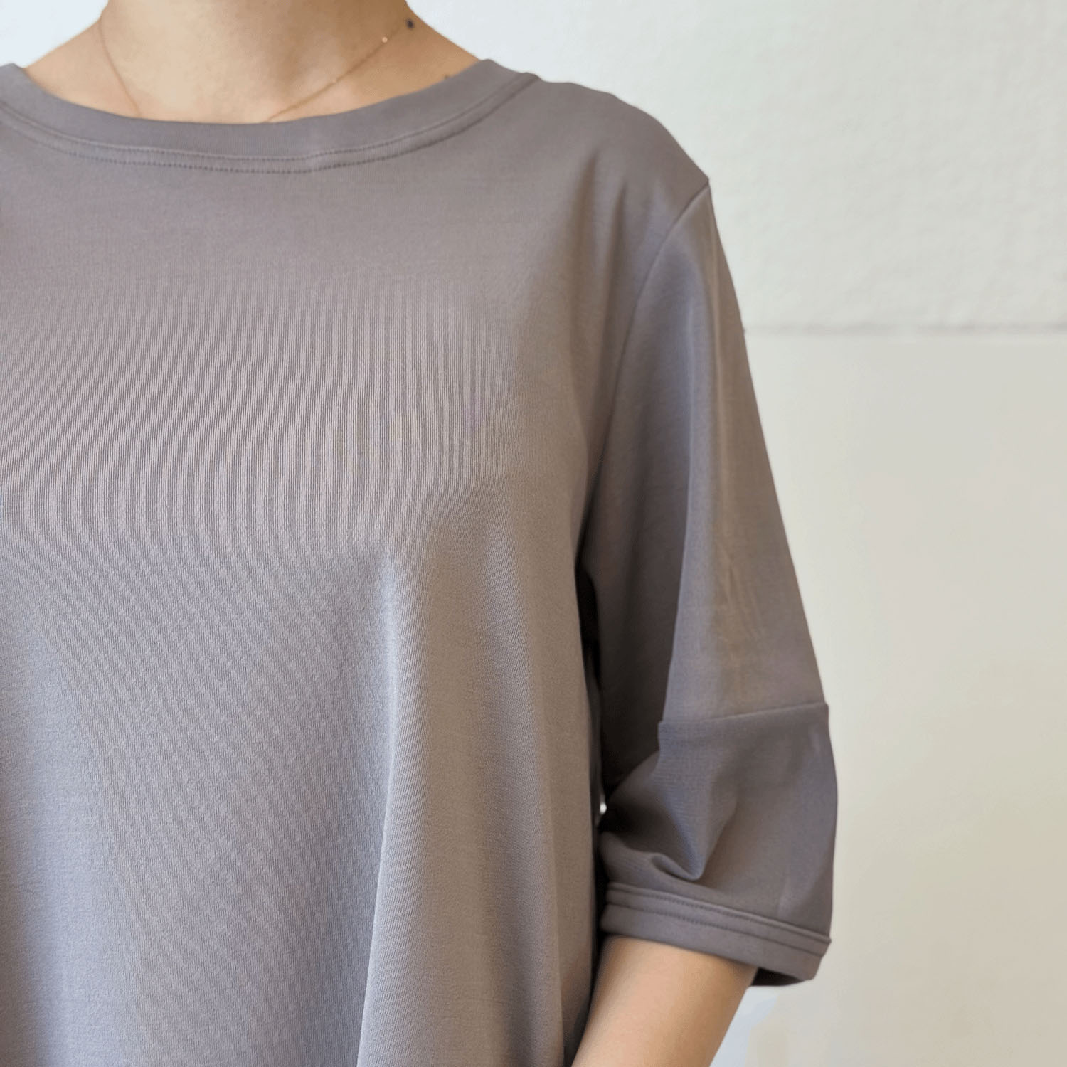 アトリエ雅 異素材配色カットソープルオーバー - 画像5