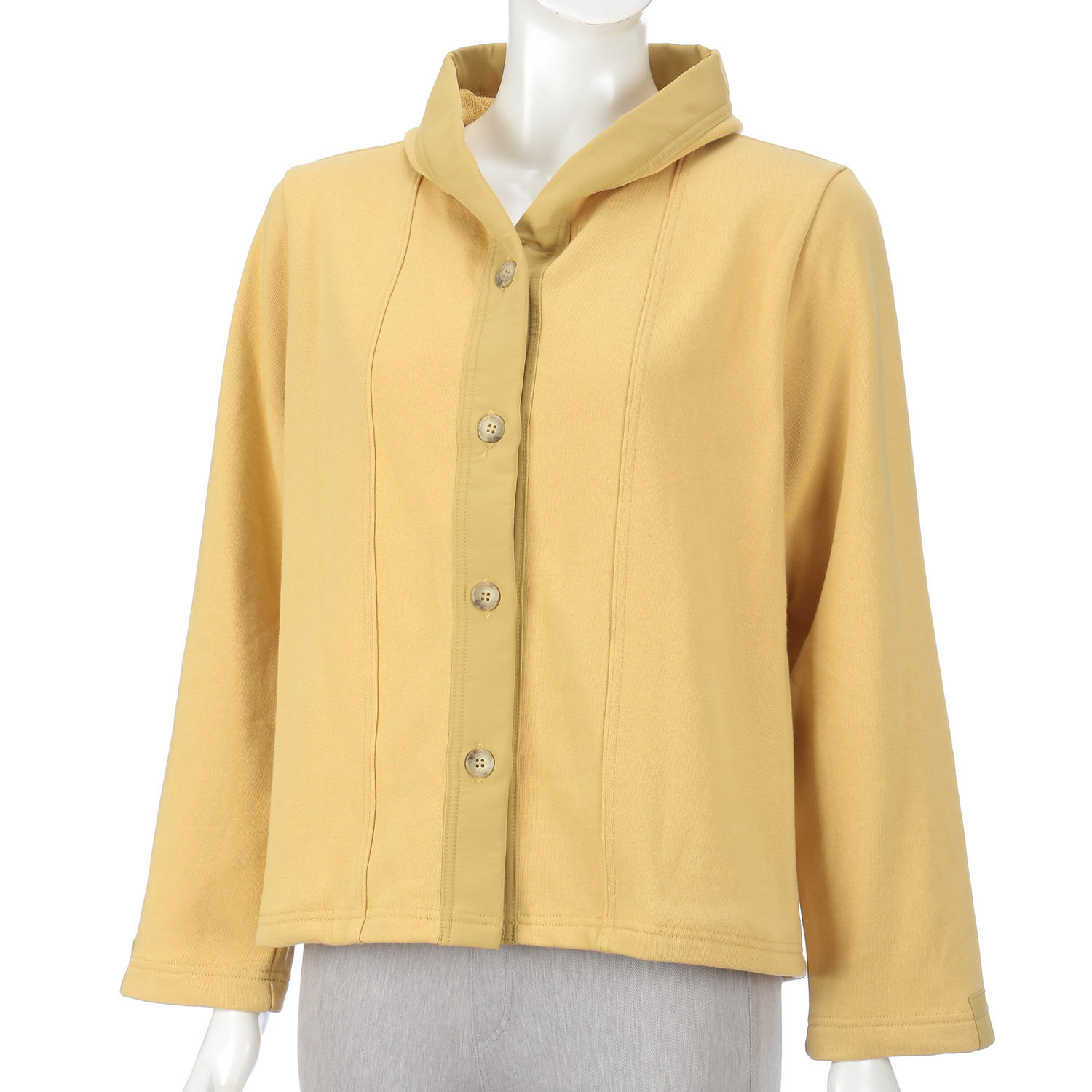 アトリエ雅 裏毛チビフードカーデパーカー - 画像3