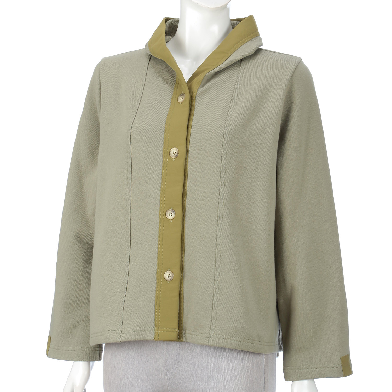 アトリエ雅 裏毛チビフードカーデパーカー - 画像7