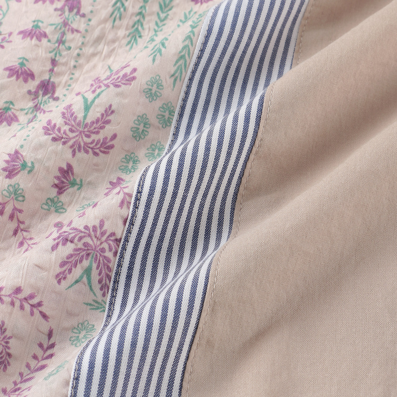 アトリエ雅 プリント無地配色ブラウス - 画像6