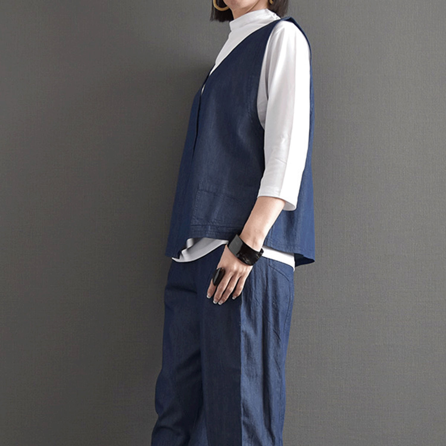 ケトレード ライトオンスデニムベスト - 画像4