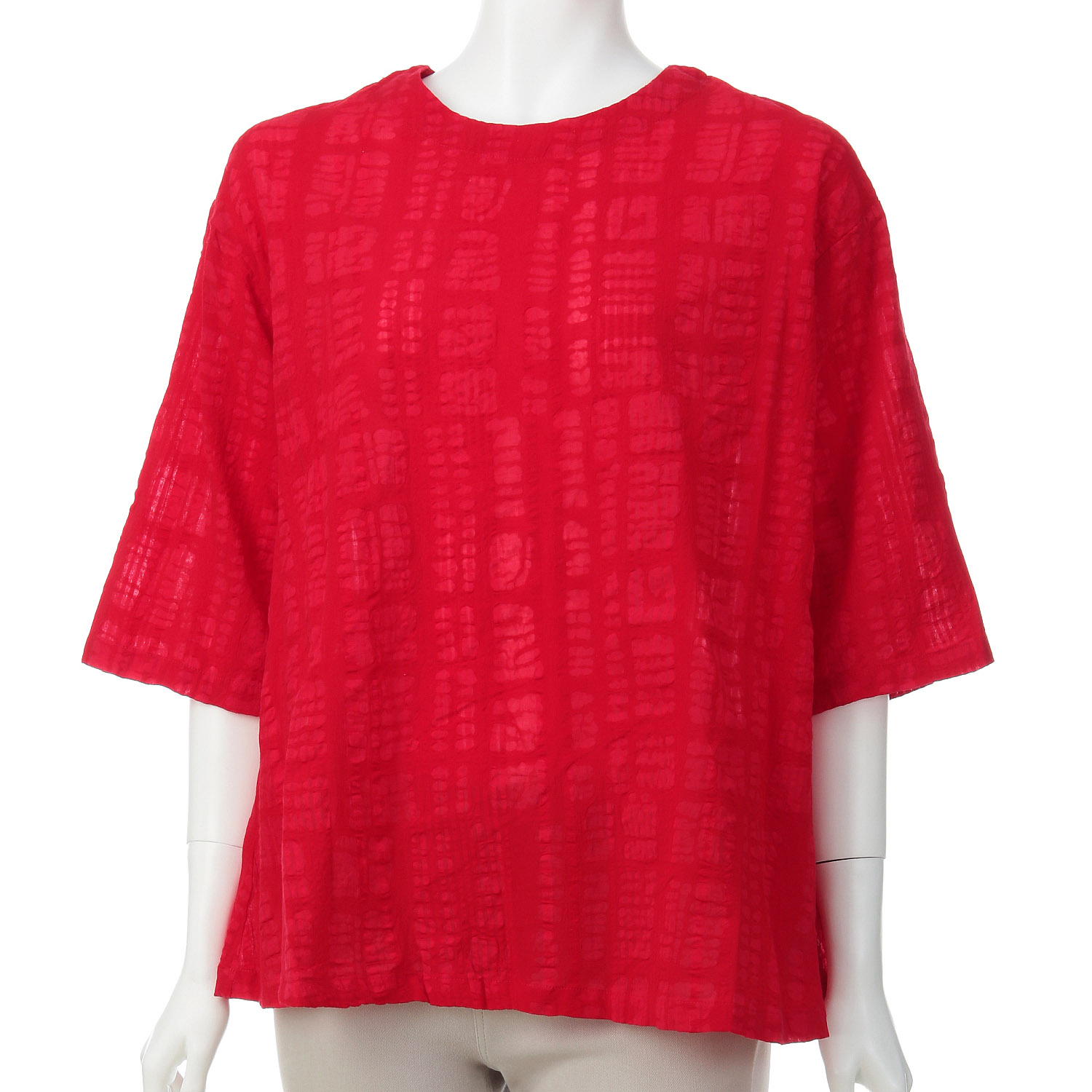 ケトレード ブロックエンボスブラウス - 画像6