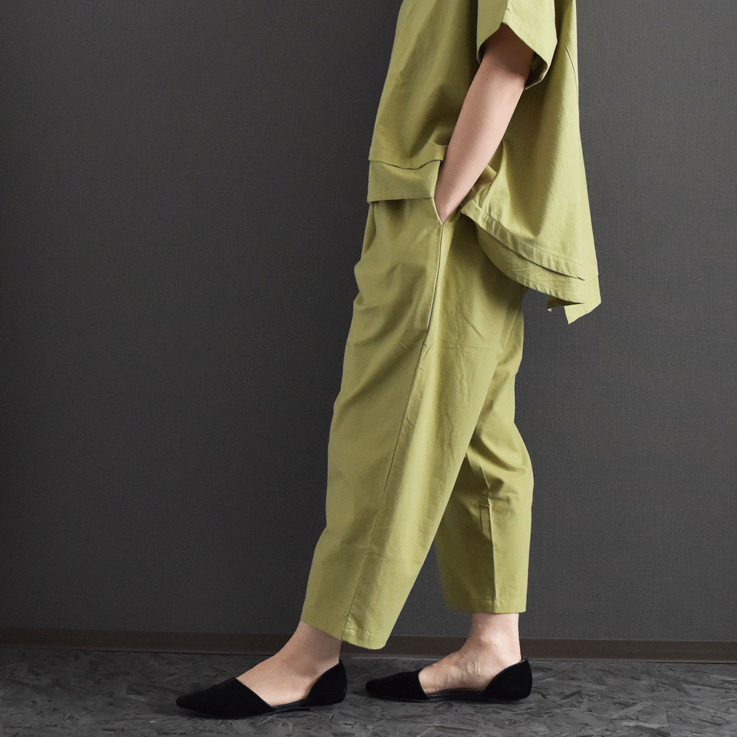 ケトレード タイコットンテーパードパンツ - 画像5