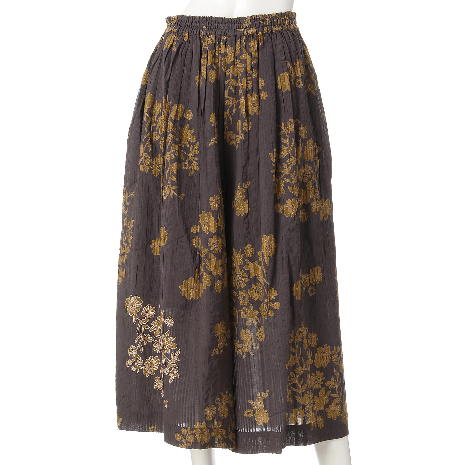 ケトレード シアサッカー花柄パンツスカート - 画像5