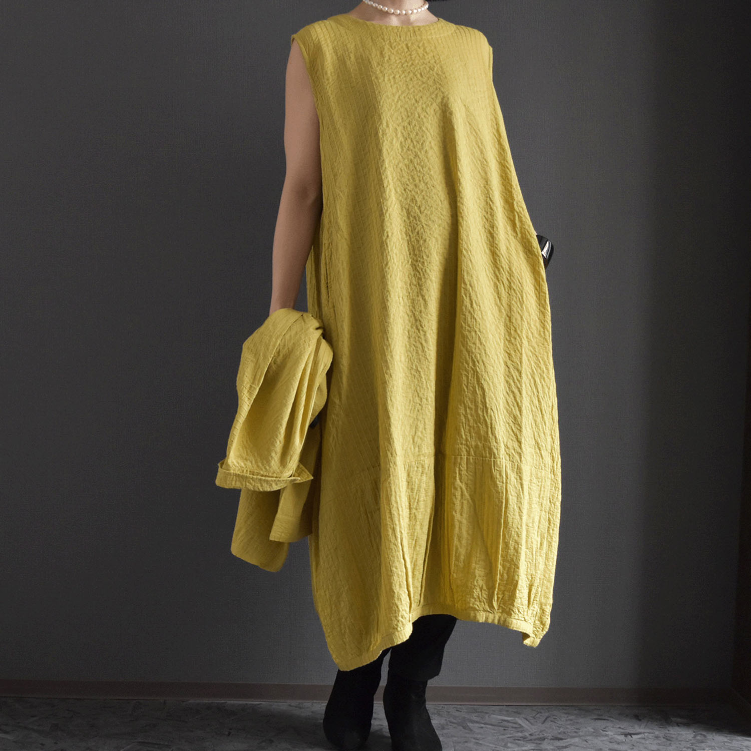 ケトレード 総ピンタックジャンパースカート - 画像3