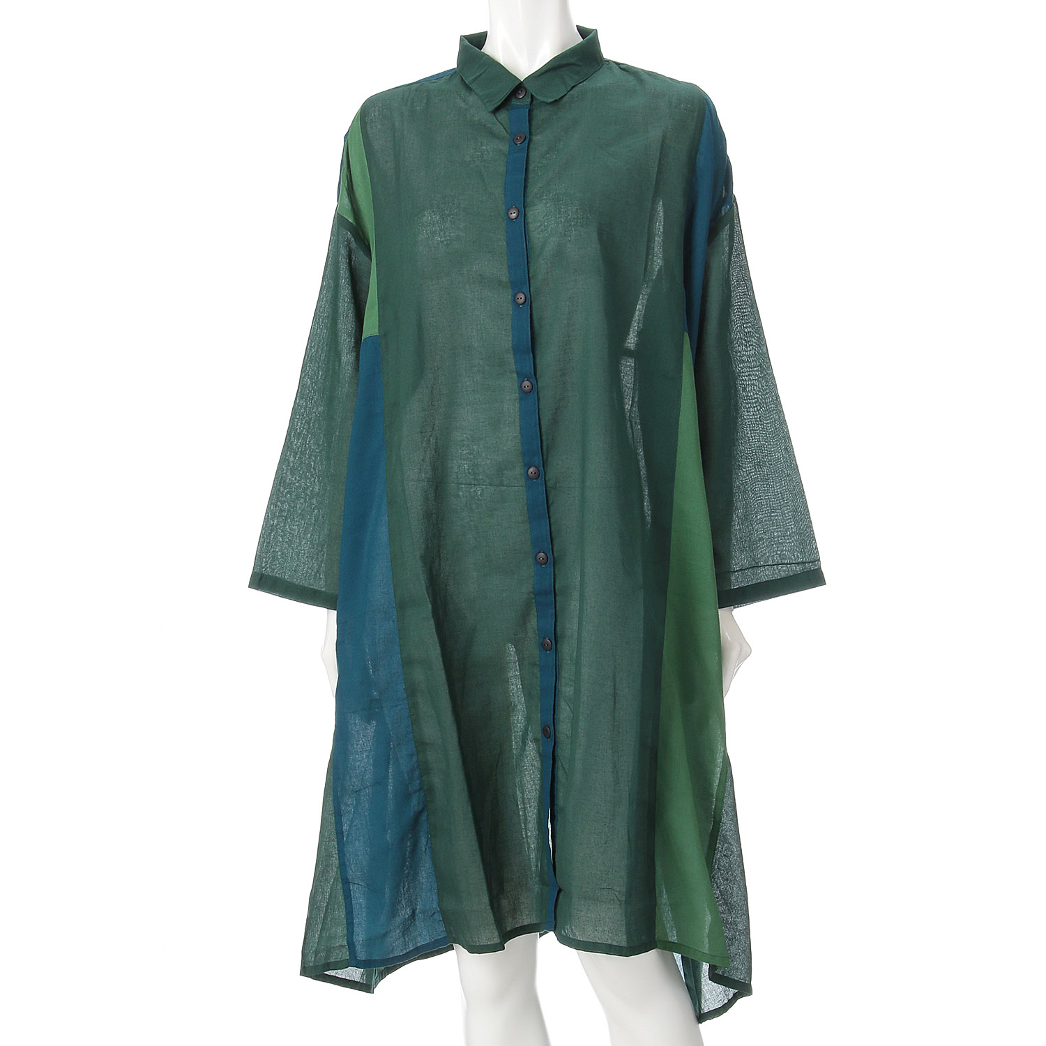 ケトレード サールーパッチワークシャツワンピース - 画像7