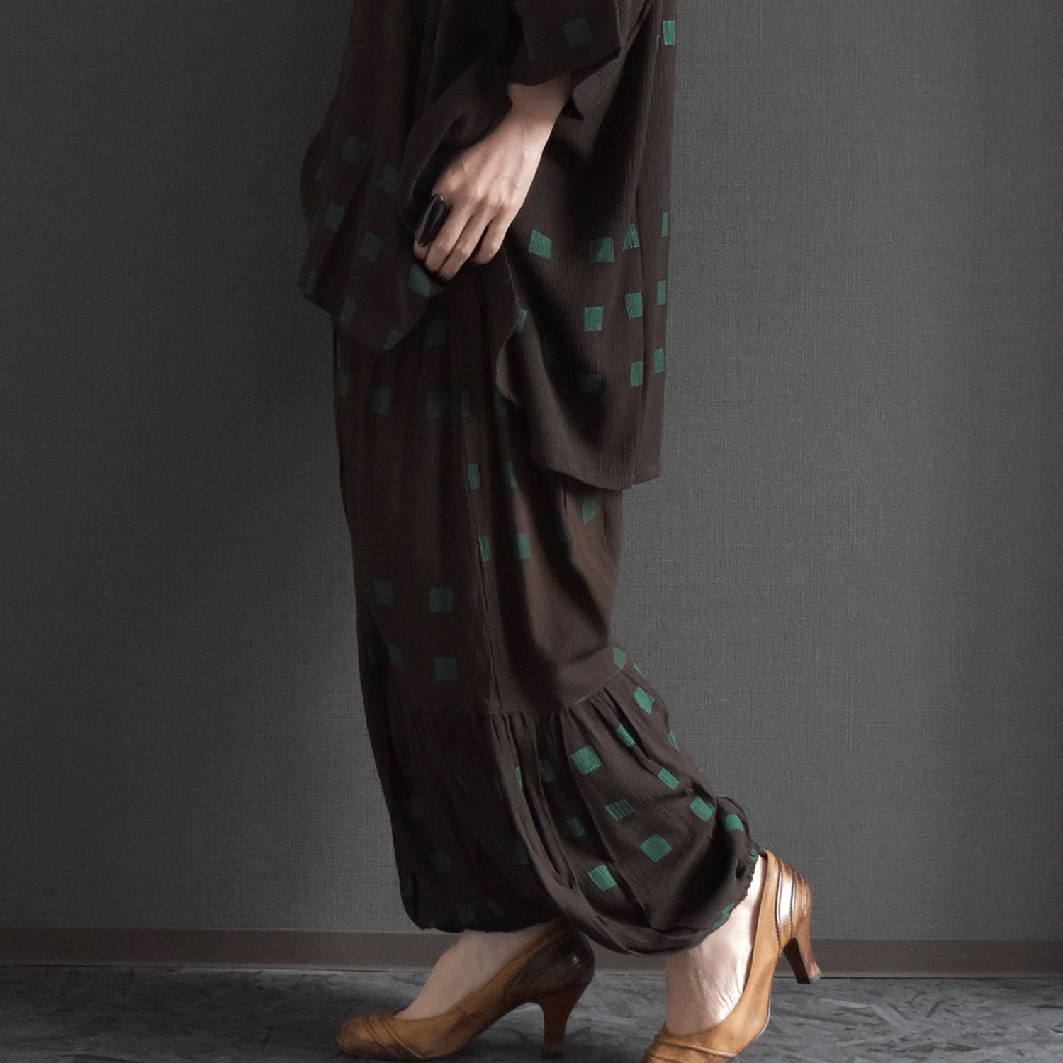 ケトレード レーヨンクリンクルリラックスパンツ - 画像2