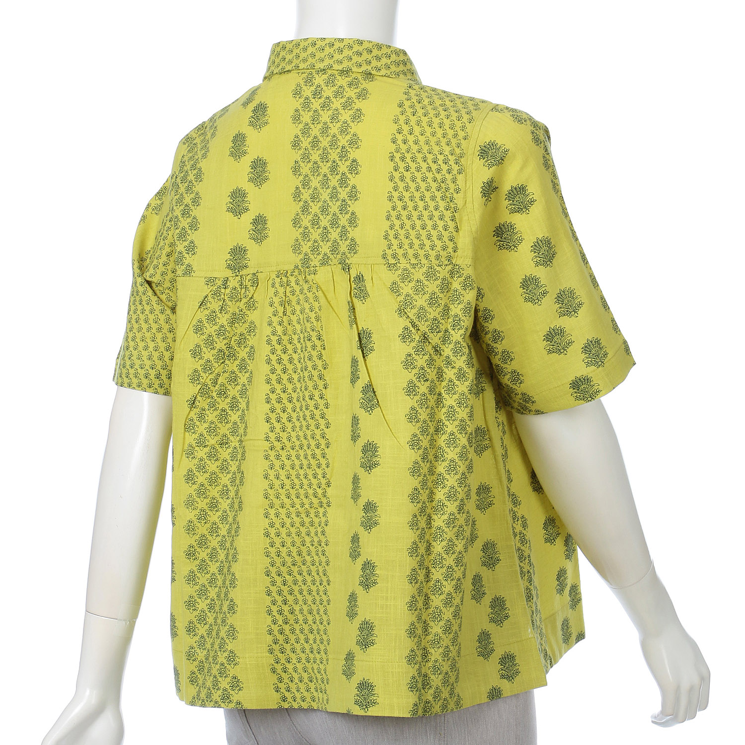 モノトーン小花柄プリントブラウス - 画像9