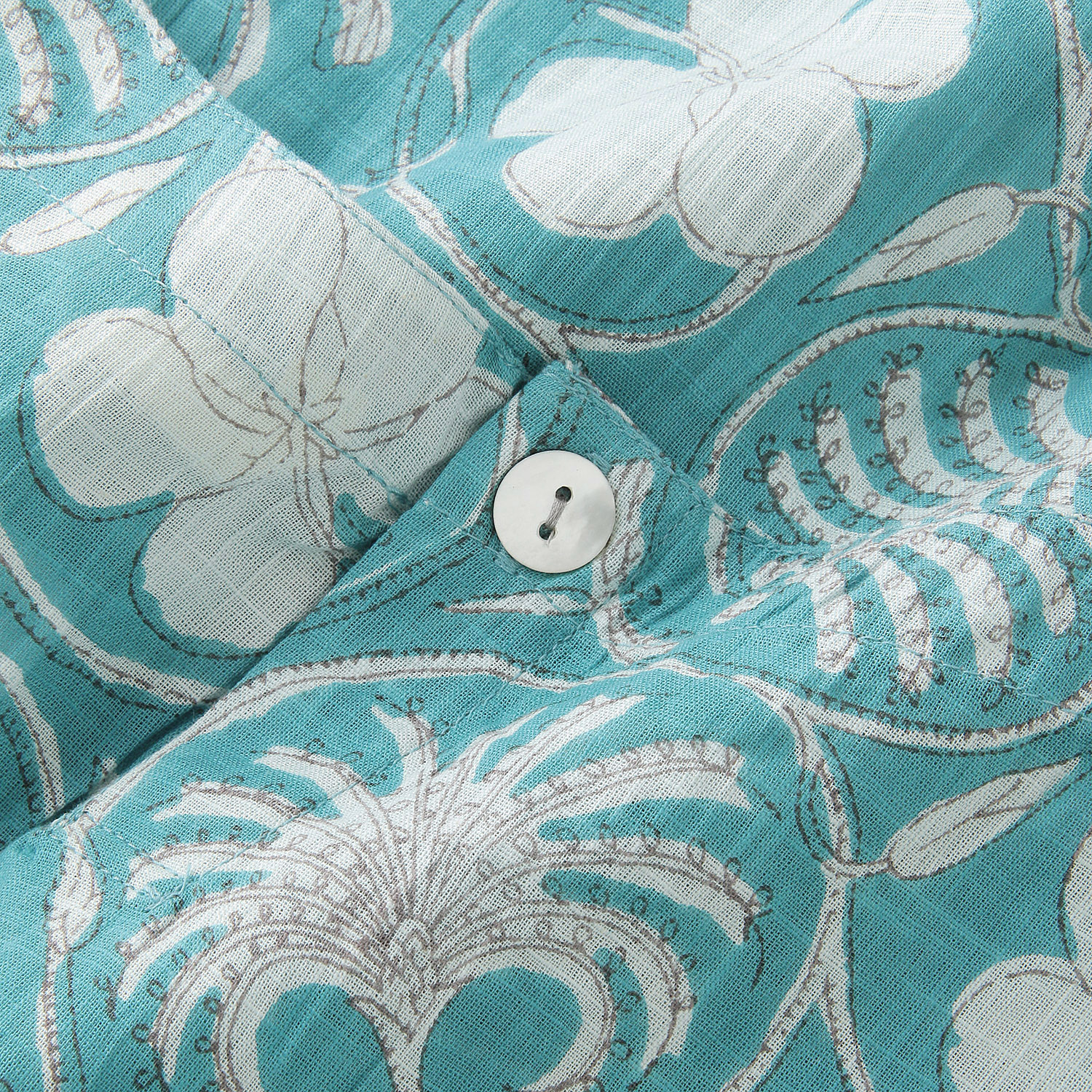 インディゴ フラワープリントタンクトップ - 画像6