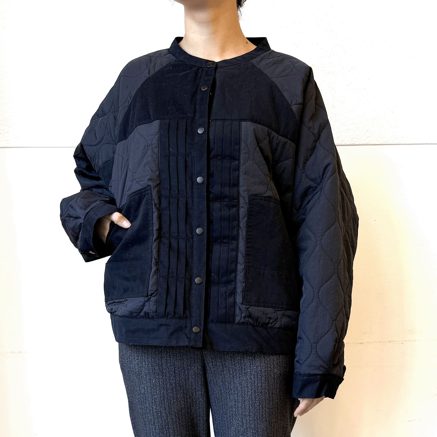 【LUPILIEN】キルティングドルマンブルゾン - 画像6