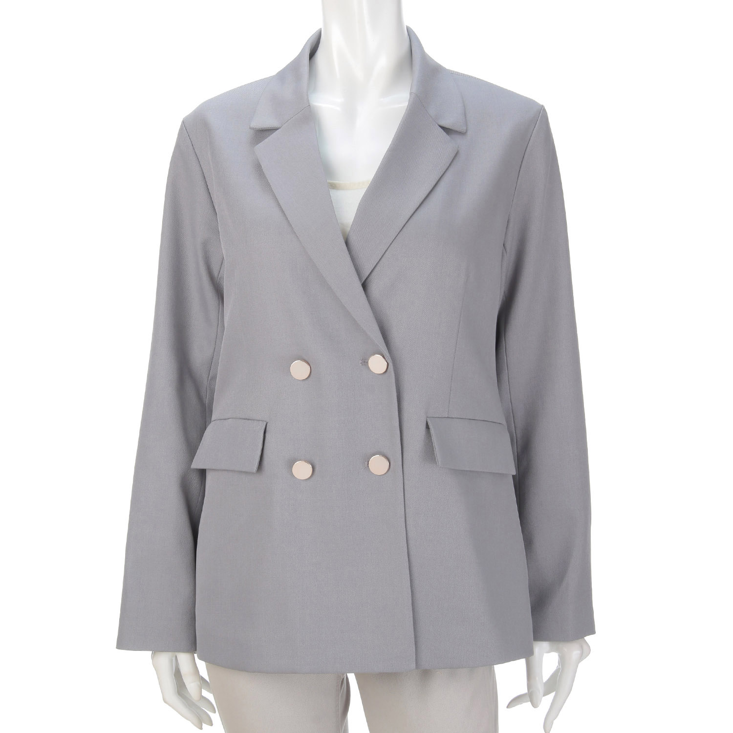 Wボタンテーラードジャケット - 画像1