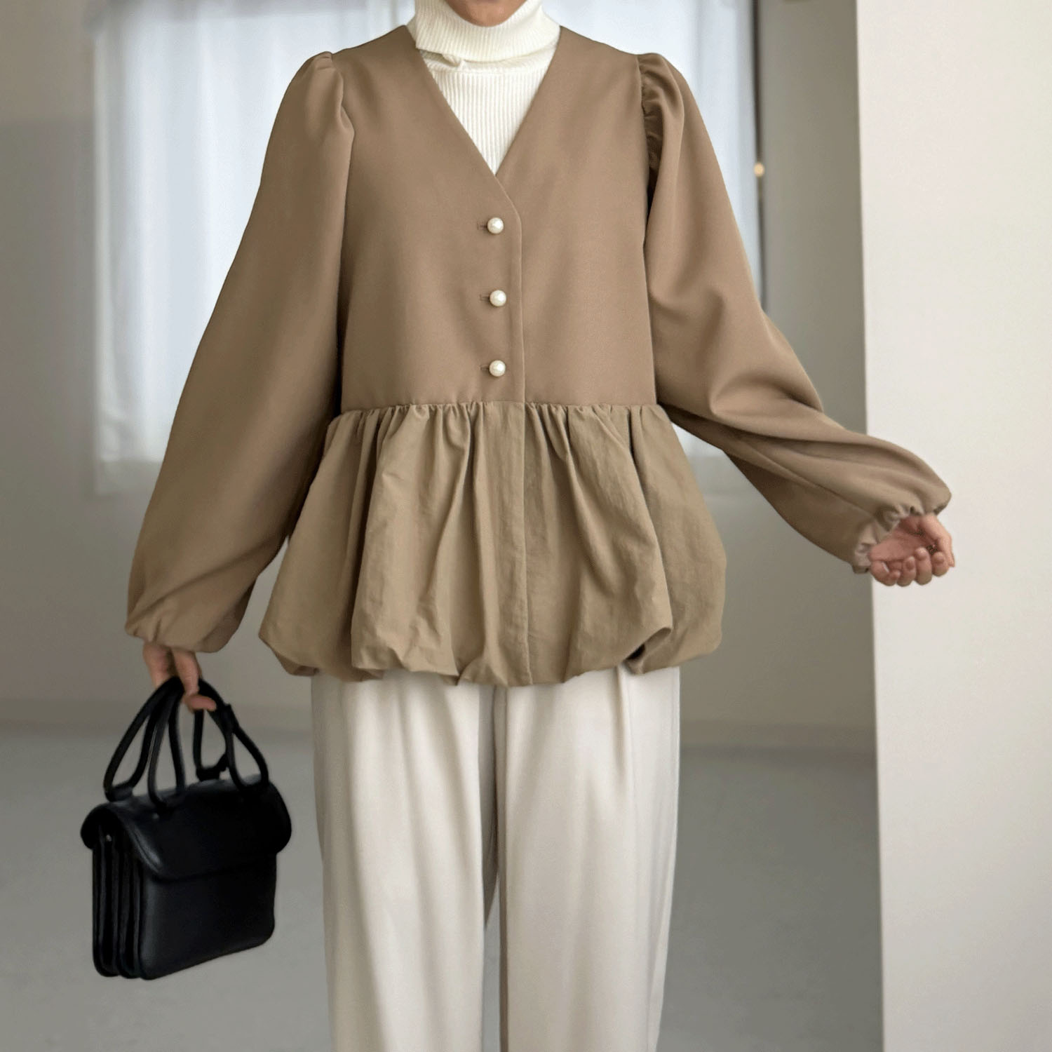 【my life】バルーン切替ジャケット - 画像3