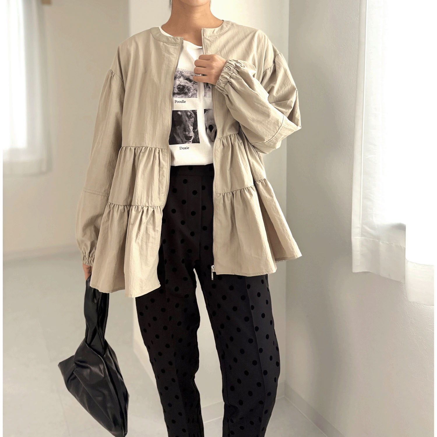 【my life】ティアードブルゾン - 画像1