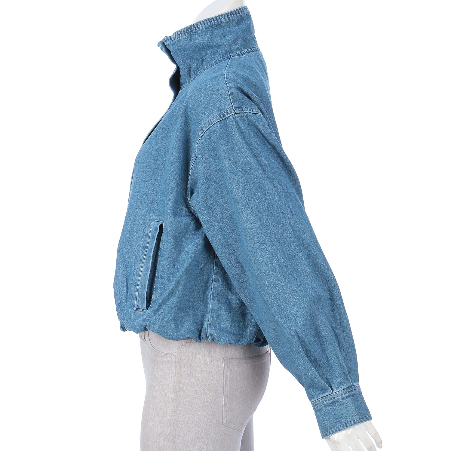 デニムスタンドブルゾン - 画像17