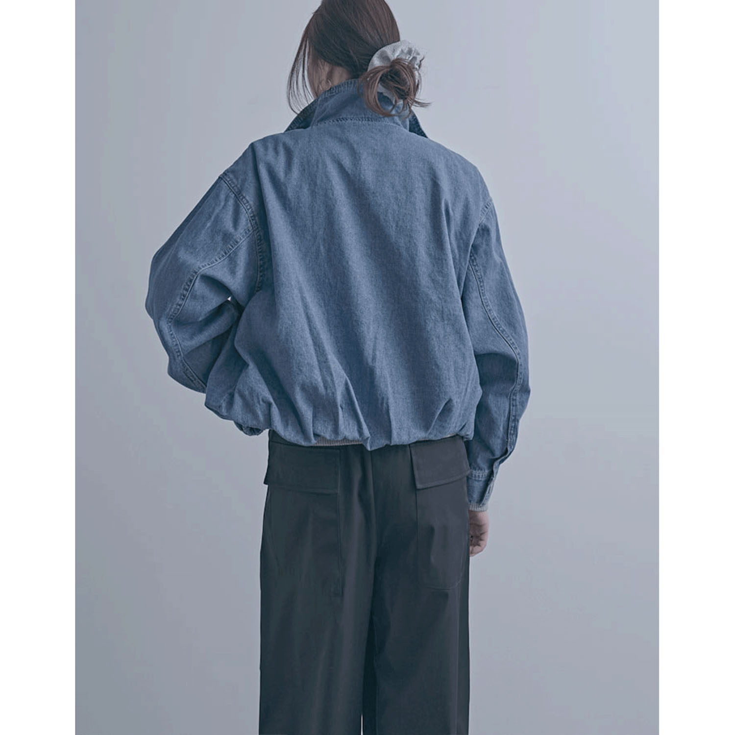 デニムスタンドブルゾン - 画像3