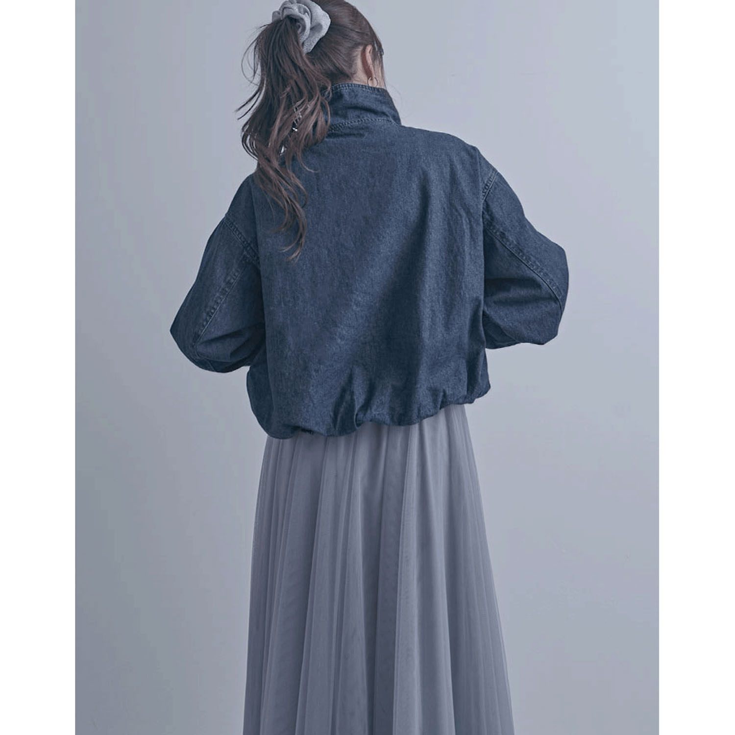 デニムスタンドブルゾン - 画像9