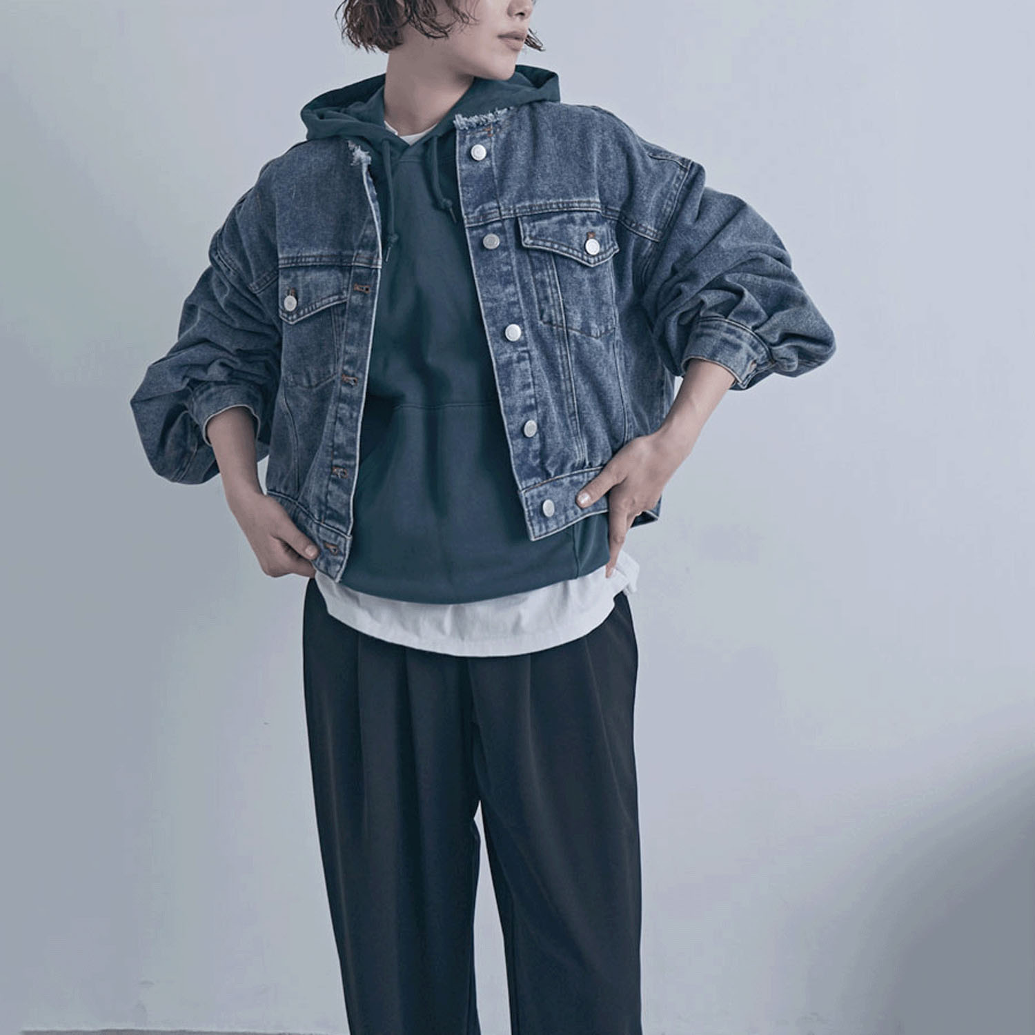 ノーカラーフリンジデニム - 画像16