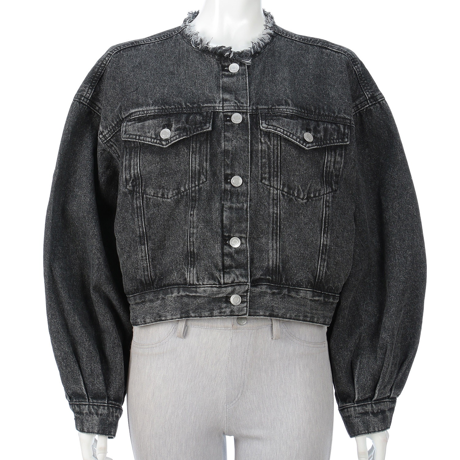 ノーカラーフリンジデニム - 画像10