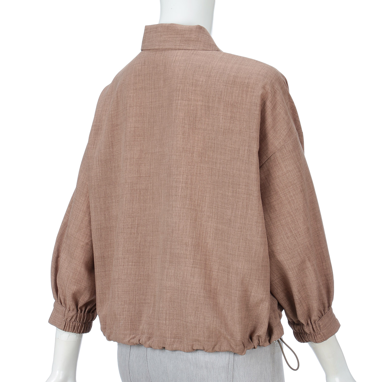 麻調ナチュラルワッシャーシャツブルゾン - 画像9